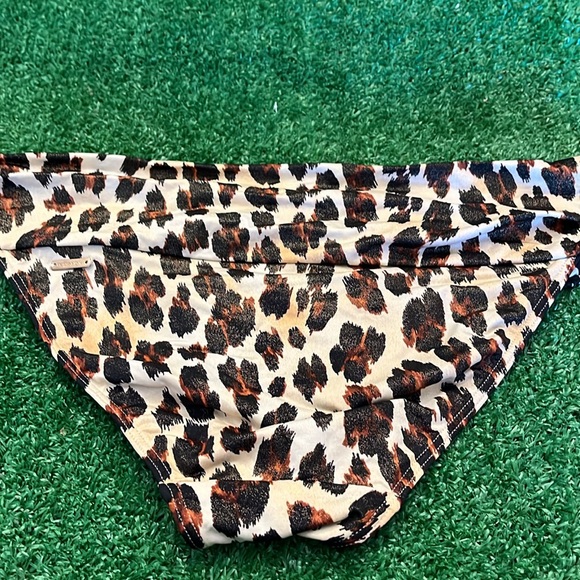 Victoria's Secret Bikini Swim Suit Bottom, Metallic Cheetah Print size small - Picture 5 of 5